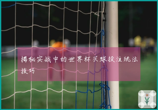 揭秘实战中的世界杯买球投注玩法技巧