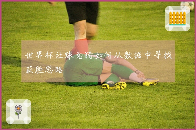 世界杯让球竞猜如何从数据中寻找获胜思路